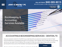 Tablet Screenshot of johnbainescpa.com